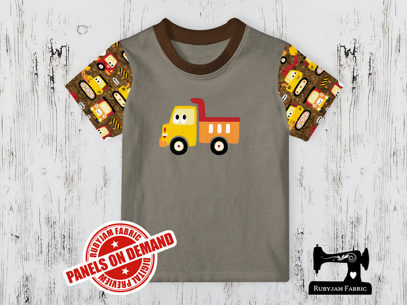 Diggers Dump Truck -  LIGHT GREY - Panels On Demand