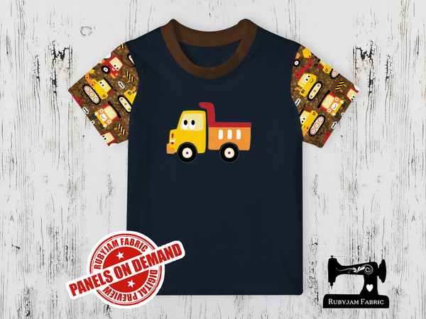 Diggers Dump Truck -  NAVY BLUE - Panels On Demand