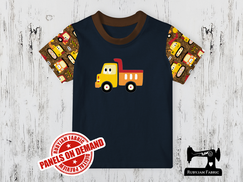 Diggers Dump Truck -  NAVY BLUE - Panels On Demand