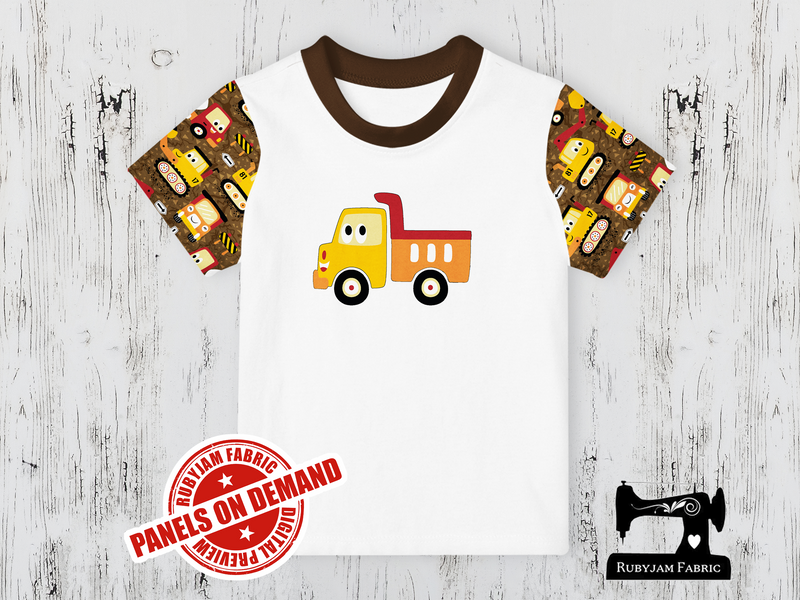 Diggers Dump Truck -  WHITE - Panels On Demand