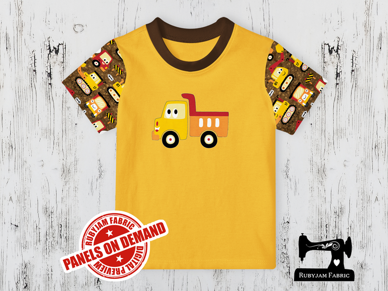 Diggers Dump Truck -  YELLOW - Panels On Demand