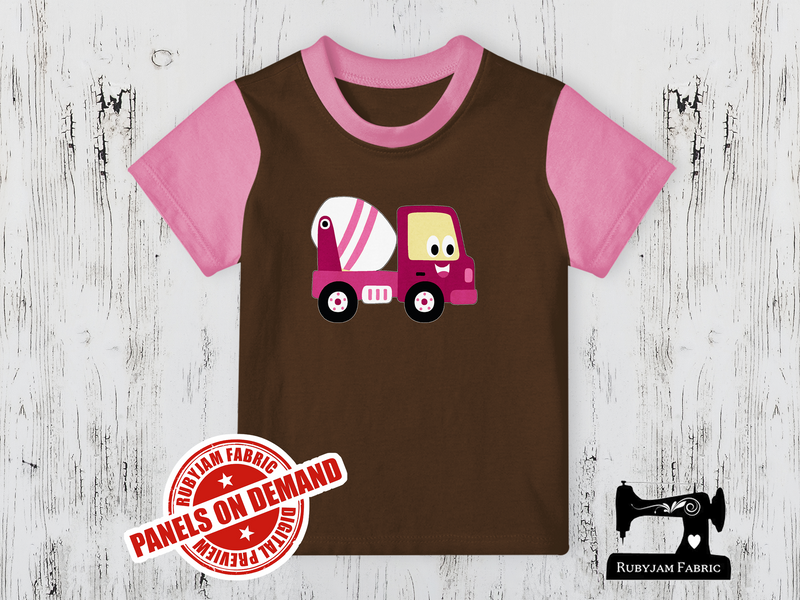 Diggers Pink Cement Truck - BROWN - Panels On Demand