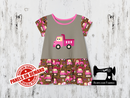 Diggers Pink Dump Truck - LIGHT GREY - Panels On Demand
