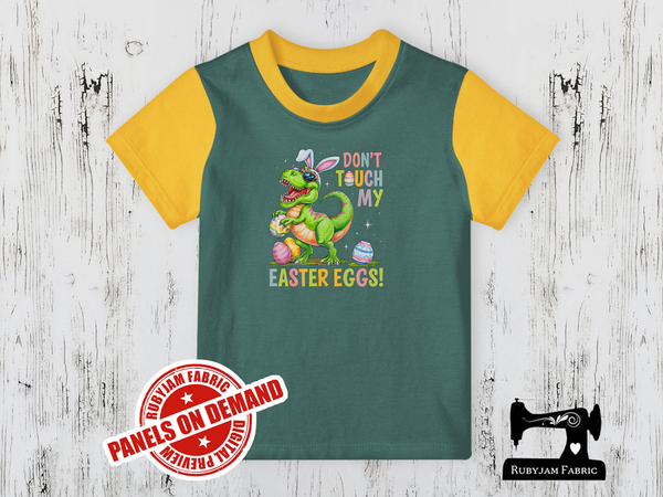 Don't Touch My Easter Eggs Dinosaur - SAGE GREEN - Panels On Demand