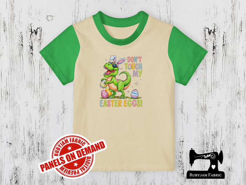 Don't Touch My Easter Eggs Dinosaur - SAND BEIGE - Panels On Demand