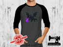 End Dragon Purple Flames - CHARCOAL GREY - Panels On Demand