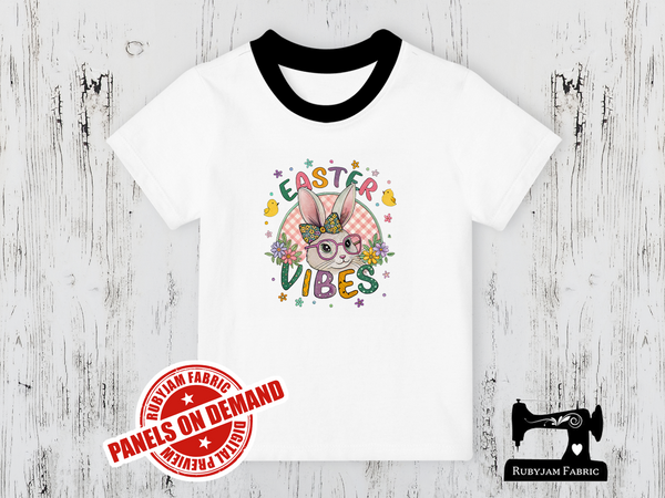 Easter Vibes - Easter Bunny - WHITE - Panels On Demand