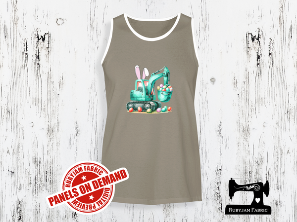 Eggs-cavator Easter Construction (Mint) - LIGHT GREY - Panels On Demand