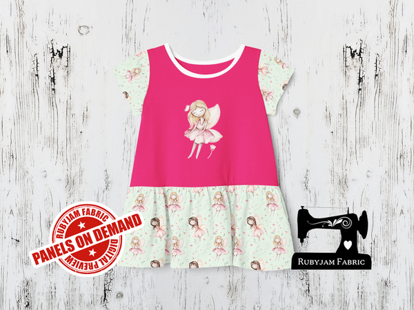 Pink Fairy (Blonde) - FUCHSIA - Panels On Demand