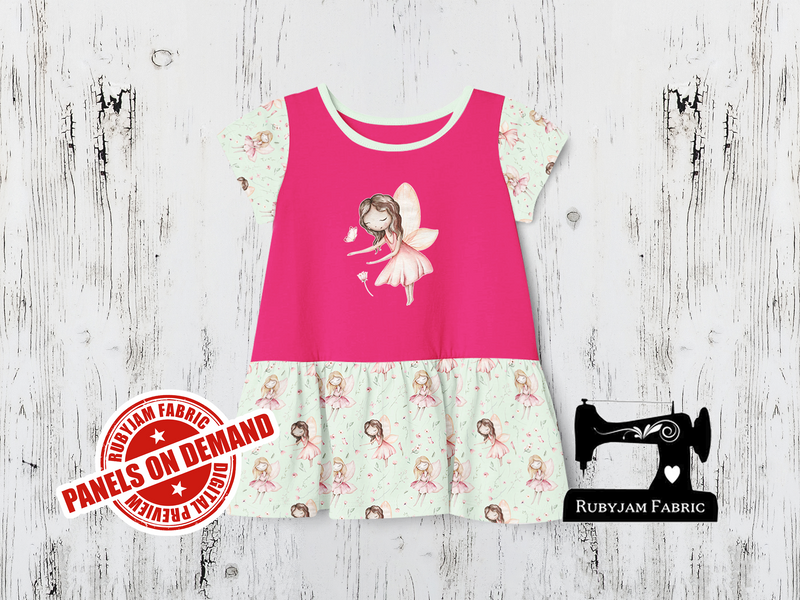 Pink Fairy (Brunette) - FUCHSIA - Panels On Demand