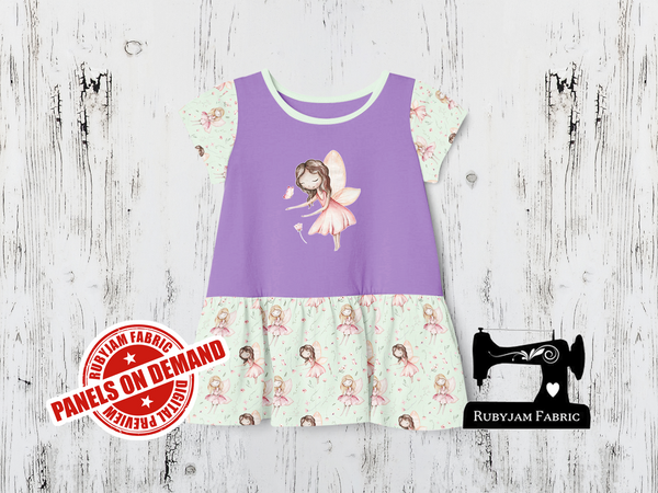Pink Fairy (Brunette) - LIGHT PURPLE - Panels On Demand