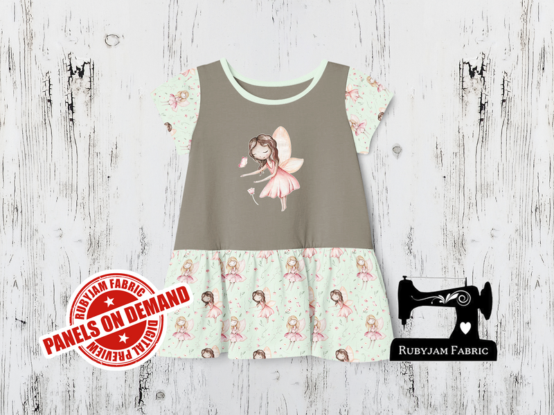 Pink Fairy (Brunette) - LIGHT GREY - Panels On Demand