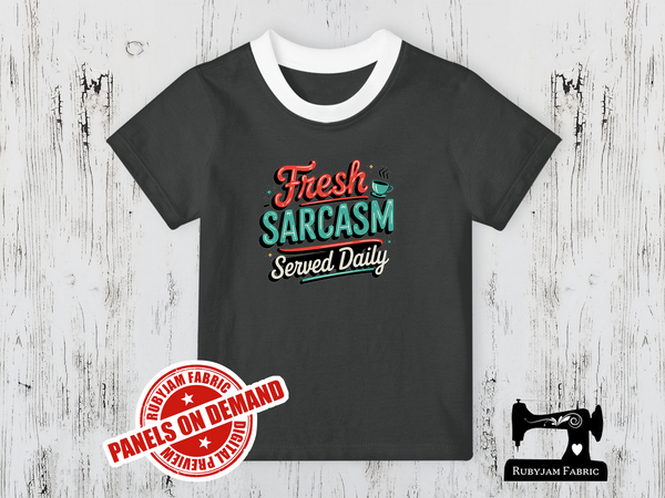 Fresh Sarcasm Served Daily - CHARCOAL GREY - Panels On Demand