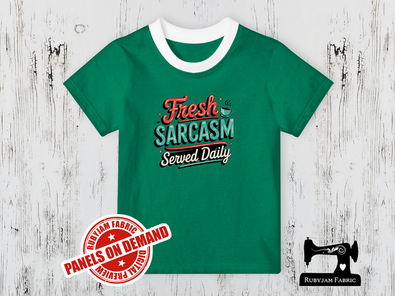 Fresh Sarcasm Served Daily - GREEN - Panels On Demand