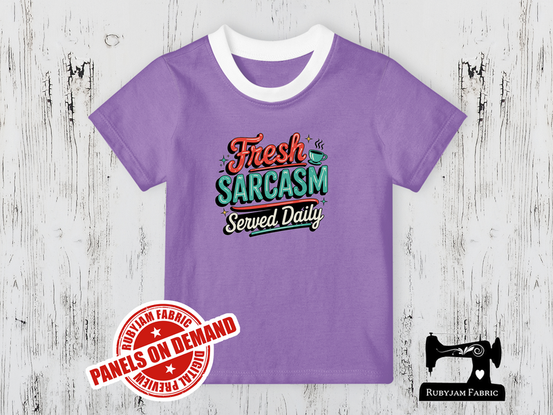 Fresh Sarcasm Served Daily - LIGHT PURPLE - Panels On Demand