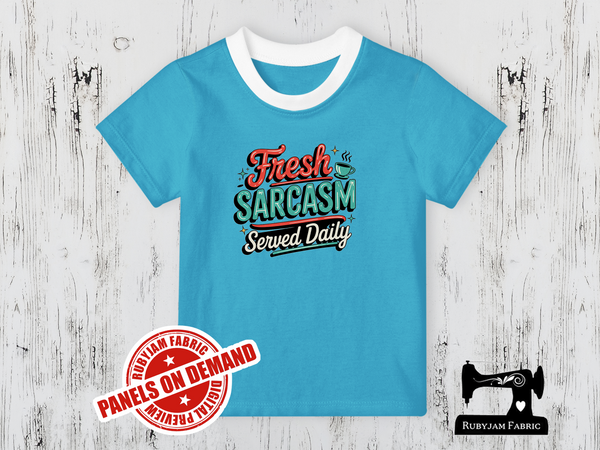 Fresh Sarcasm Served Daily - LIGHT BLUE - Panels On Demand