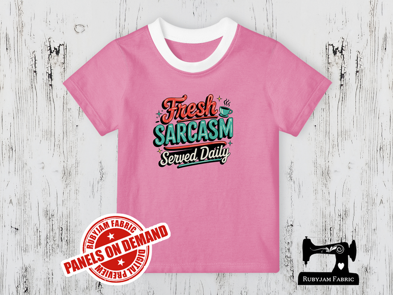 Fresh Sarcasm Served Daily - LIGHT PINK - Panels On Demand