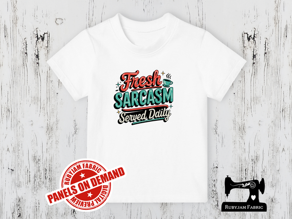 Fresh Sarcasm Served Daily - WHITE - Panels On Demand