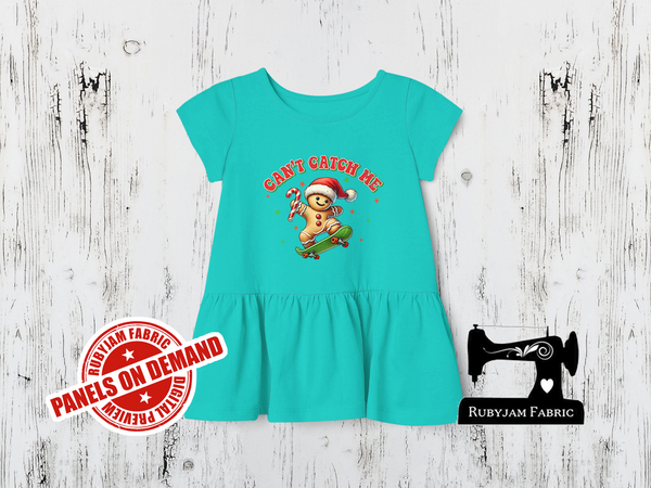 Can't Catch Me Gingerbread Christmas - MINT - Panels On Demand