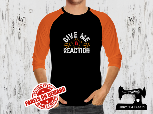 Give Me a Reaction Science - BLACK - Panels On Demand