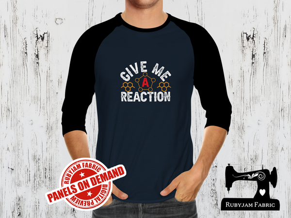 Give Me a Reaction Science - NAVY BLUE - Panels On Demand