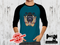 Gorilla Skateboarder - TEAL BLUE - Panels On Demand