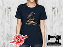 Gothic Book Black Crow - NAVY BLUE - Panels On Demand