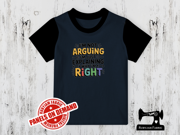 I'm Not Arguing I'm Just Explaining Why I'm Right - NAVY BLUE - Panels On Demand