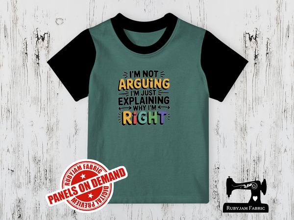 I'm Not Arguing I'm Just Explaining Why I'm Right - SAGE GREEN - Panels On Demand