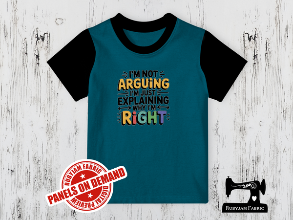 I'm Not Arguing I'm Just Explaining Why I'm Right - TEAL BLUE - Panels On Demand