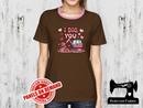 I Dig You Pink Digger Hearts - BROWN - Panels On Demand