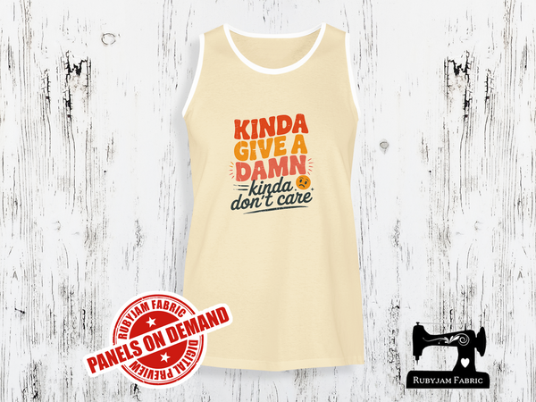 Kinda Give a Damn, Kinda Don't Care - SAND BEIGE - Panels On Demand