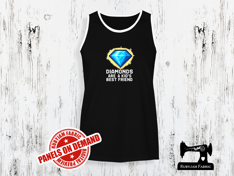 Diamonds Are a Kid's Best Friend Block Game - BLACK - Panels On Demand