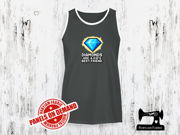 Diamonds Are a Kid's Best Friend Block Game - CHARCOAL GREY - Panels On Demand