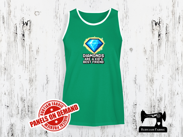 Diamonds Are a Kid's Best Friend Block Game - GREEN - Panels On Demand