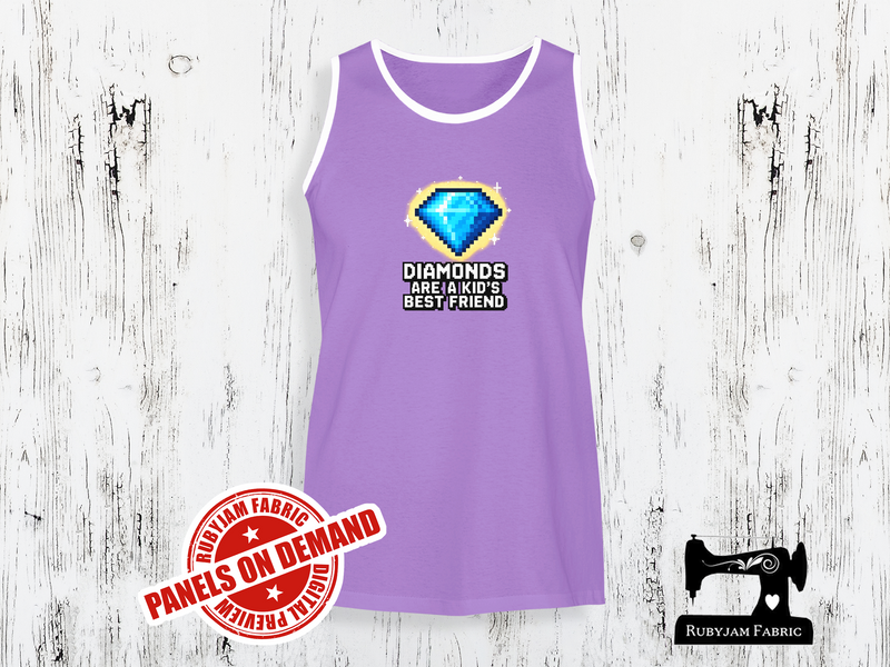 Diamonds Are a Kid's Best Friend Block Game - LIGHT PURPLE - Panels On Demand