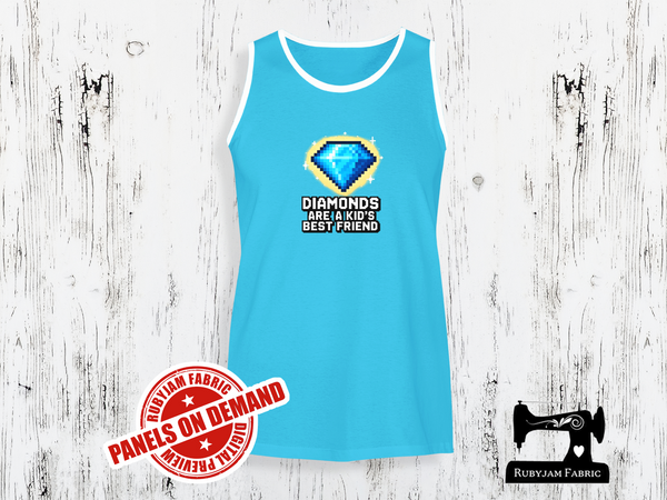 Diamonds Are a Kid's Best Friend Block Game - LIGHT BLUE - Panels On Demand