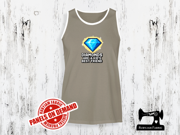 Diamonds Are a Kid's Best Friend Block Game - LIGHT GREY - Panels On Demand