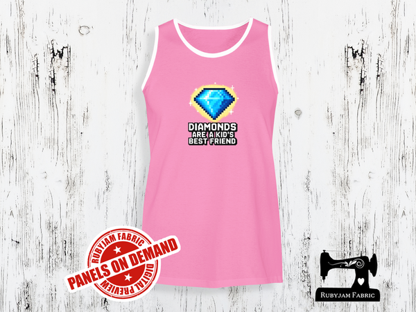 Diamonds Are a Kid's Best Friend Block Game - LIGHT PINK - Panels On Demand