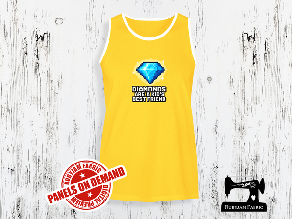 Diamonds Are a Kid's Best Friend Block Game - YELLOW - Panels On Demand