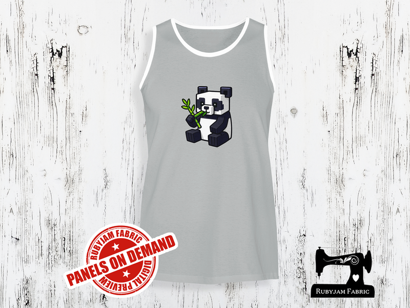 Panda Block Game - HEATHER GREY - Panels On Demand