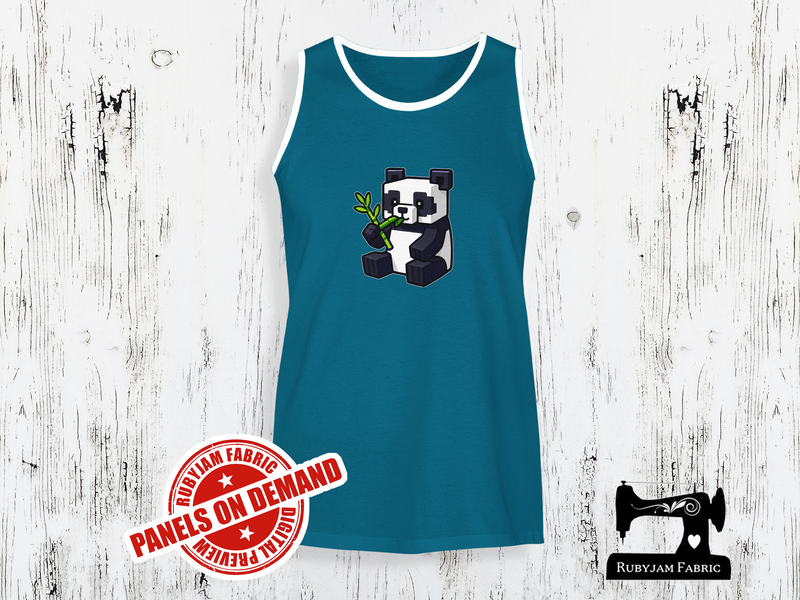 Panda Block Game - TEAL BLUE - Panels On Demand