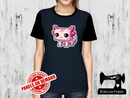 Pink Axolotl Block Game - NAVY BLUE - Panels On Demand