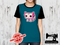 Pink Axolotl Block Game - TEAL BLUE - Panels On Demand