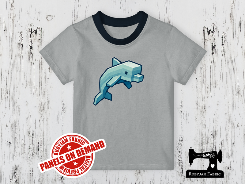 Dolphin Block Game - HEATHER GREY - Panels On Demand