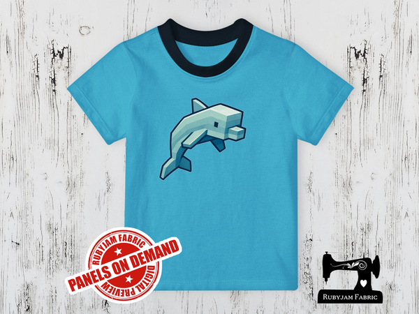 Dolphin Block Game - LIGHT BLUE - Panels On Demand