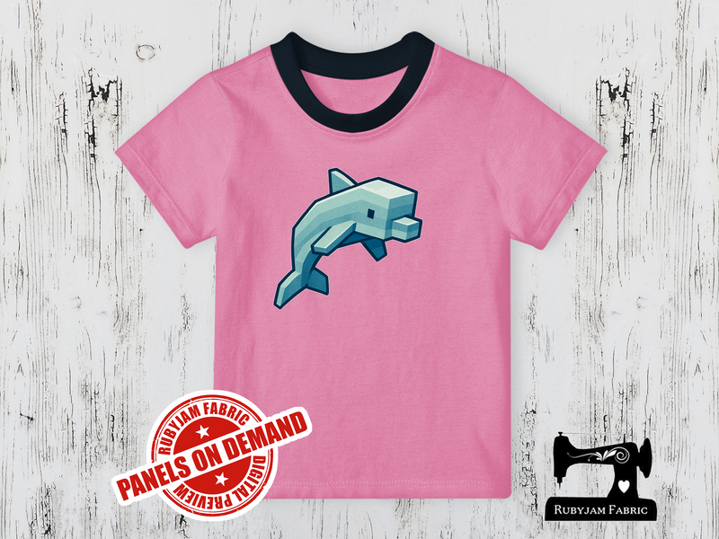 Dolphin Block Game - LIGHT PINK - Panels On Demand