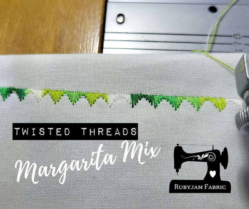 Margarita Mix Lime - Twisted Threads - 5000M Variegated Overlocker Thread