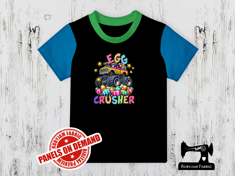 Easter Egg Crusher Monster Truck - BLACK - Panels On Demand