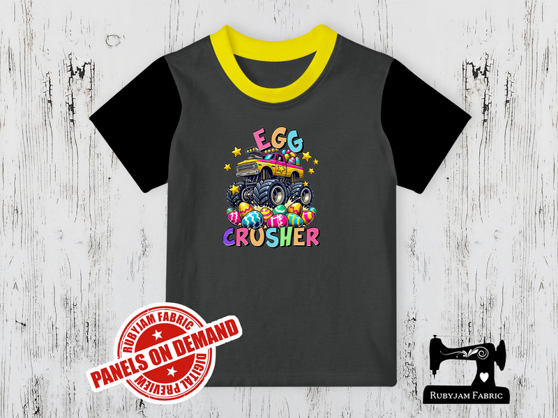Easter Egg Crusher Monster Truck - CHARCOAL GREY - Panels On Demand
